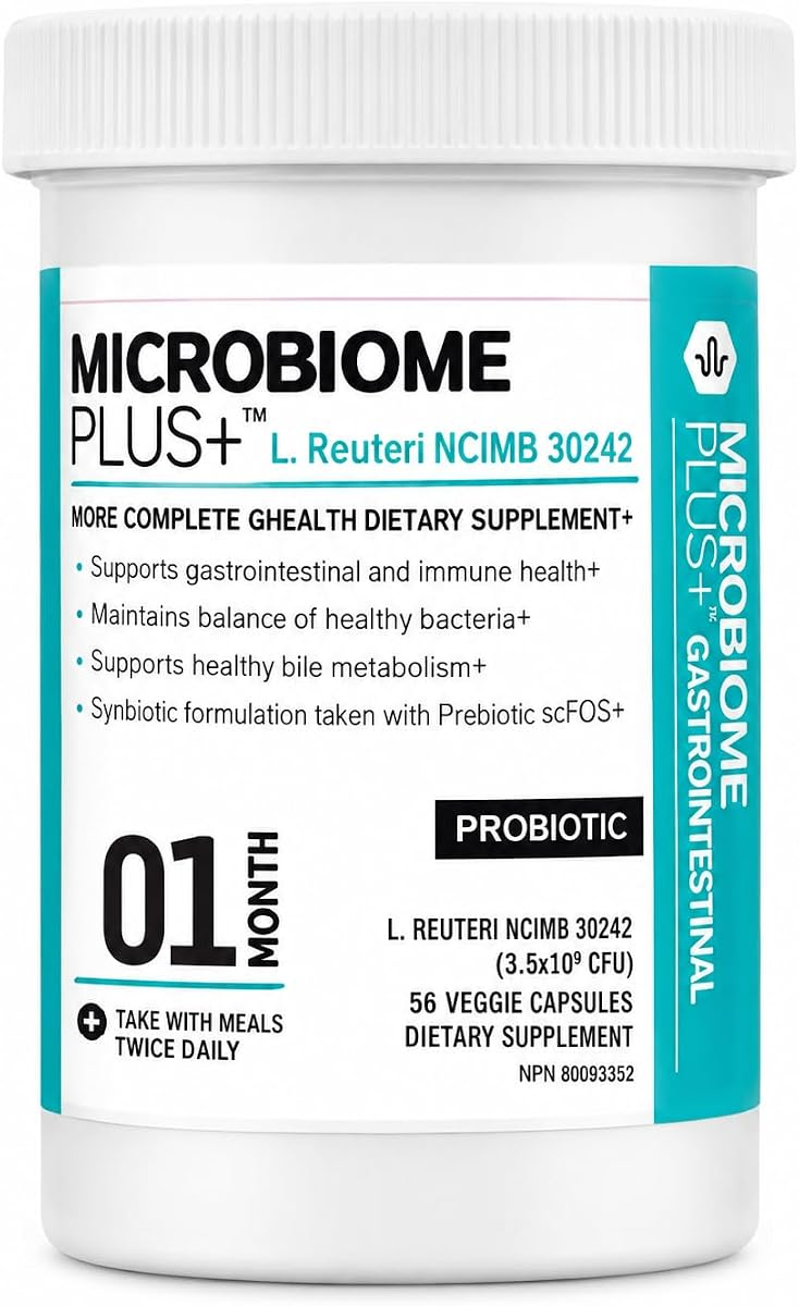 Microbiome Plus+ L. reuteri NCIMB 30242 bottle