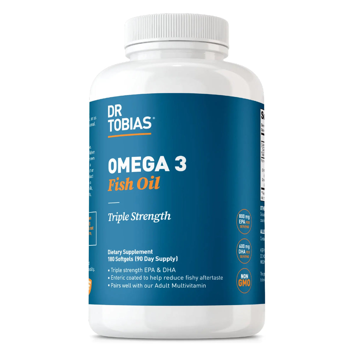 Dr. Tobias Triple Strength Omega 3 Fish Oil bottle